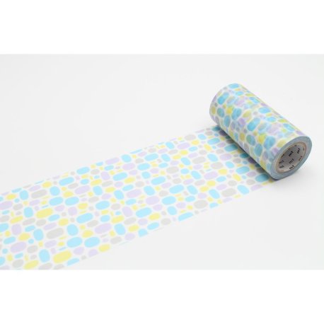 MT CASA MOTIF 10cm pavŽs ronds bleu / pool blue