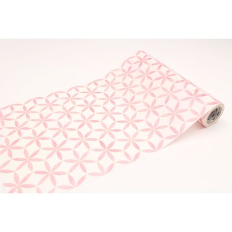MT CASA FLEECE fleurs encerclŽes / circle and flower - 23cm x 5m