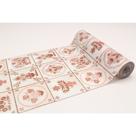 MT CASA FLEECE Fa•ence / tile flower - 23cm x 5m