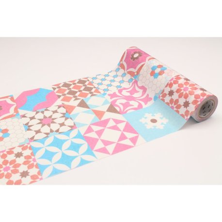 MT CASA FLEECE Carreaux de ciment / tile pattern - 23cm x 5m