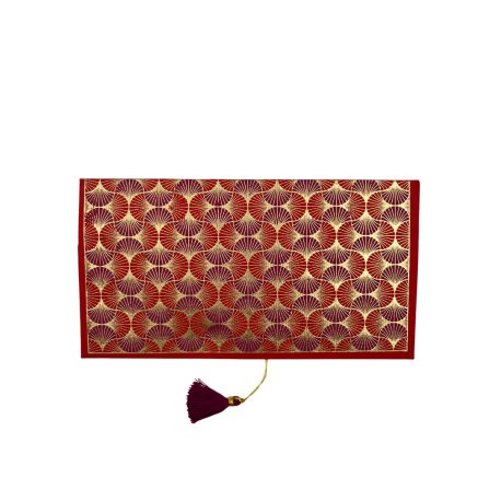 Enveloppe Cadeau - Art deco - Rouge/Prune