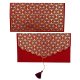Enveloppe Cadeau - Art deco - Rouge/Prune