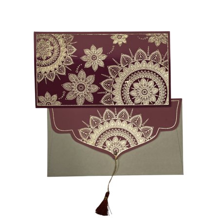 Enveloppe Cadeau - Mandala -  Dégradé Rose/O