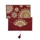 Enveloppe Cadeau- Mandala - Rouge/Or 