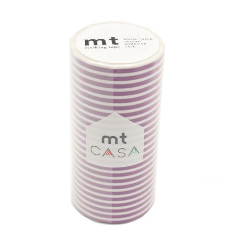MT CASA LIGNES 10cm violet - border grape